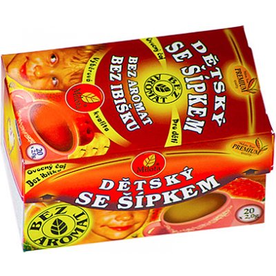 Milota Dětský ovocný se šípkem bez aromat bez ibišku 20 x 2 g – Hledejceny.cz