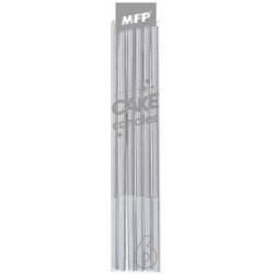 MFP 8800113 Dortové svíčky 14cm stříbrné