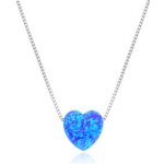 Nubis® Stříbrný srdce s opálem NB939-OP05 – Hledejceny.cz