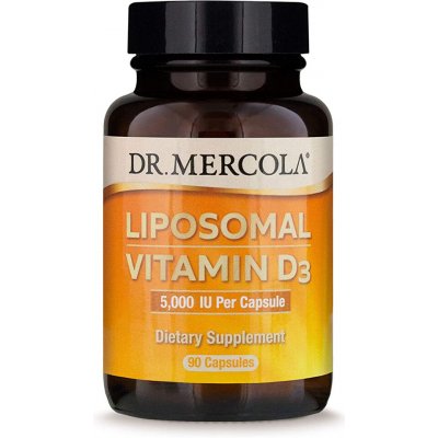 Dr. Mercola Liposomální vitamín D3 5000IU 90 kapslí – Hledejceny.cz