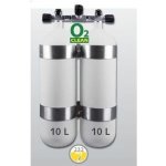 Eurocylinder Lahev dvojče 2 x 10 L 230 bar s manifoldem a obručemi – Zboží Dáma