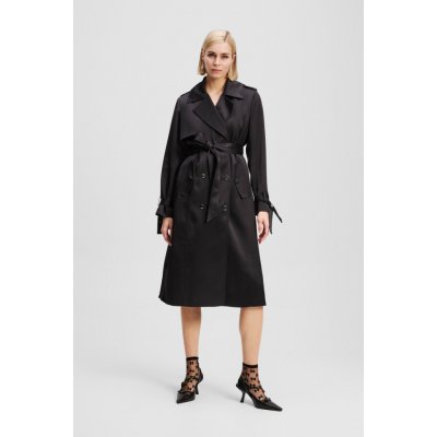 Karl Lagerfeld Fluid Trench černá – Zboží Dáma