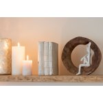 Válcová bílá svíčka XXL - 10*10*20 cm - J-Line by Jolipa – Hledejceny.cz