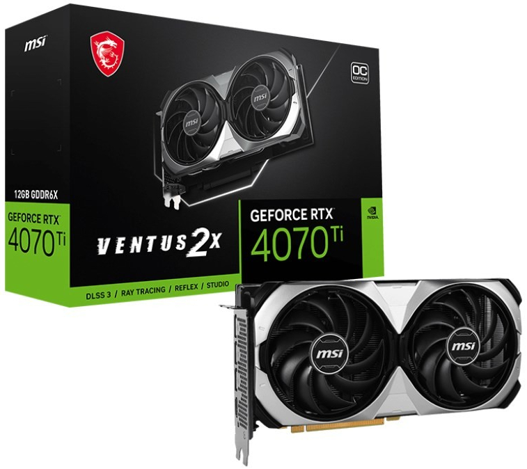 MSI GeForce RTX 4070 Ti VENTUS 2X 12G OC