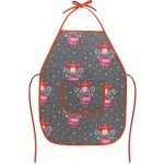 Bellatex Dětská zástěrka Víla šedá růžová 37x47 cm – Sleviste.cz