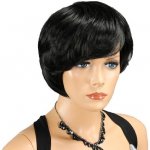 Elementrix Dámská paruka krátká černá 412-1 – Zboží Dáma