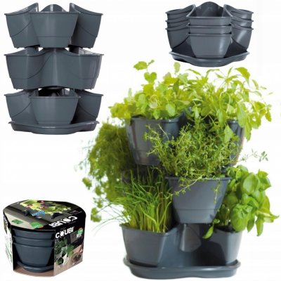 Prosperplast Petrželák COUBI HERBAL grafit 29,5 cm – Sleviste.cz