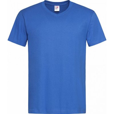 Stedman Pohodlné triko s výstřihem do véčka Modrá výrazná S270