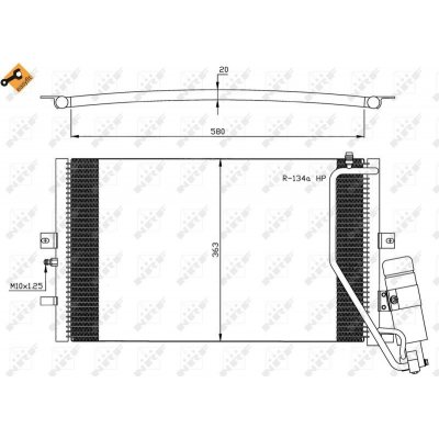 Kondenzátor, klimatizace NRF 35558 – Zbozi.Blesk.cz