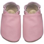 Babice kožené barefoot capáčky BA-057 růžová – Zboží Mobilmania