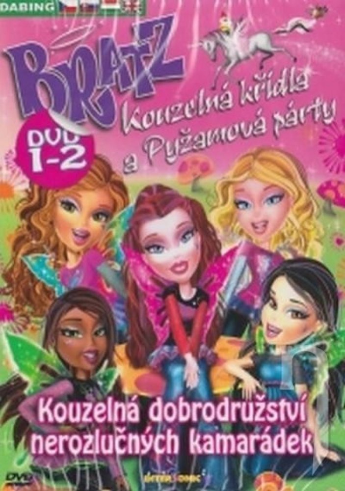 Bratz 1-2: Kouzelná křídla + pyŽamová párty DVD | Srovnanicen.cz