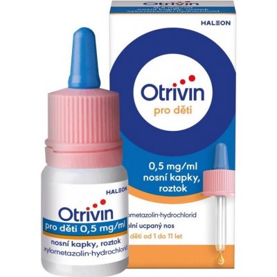 OTRIVIN PRO DĚTI 0,5MG/ML NAS GTT SOL 1X10ML – Hledejceny.cz