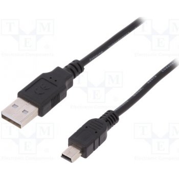 Assmann AK-300130-030-S USB 2.0 A M (plug)/miniUSB B(5pin) M (plug), 3m, černý