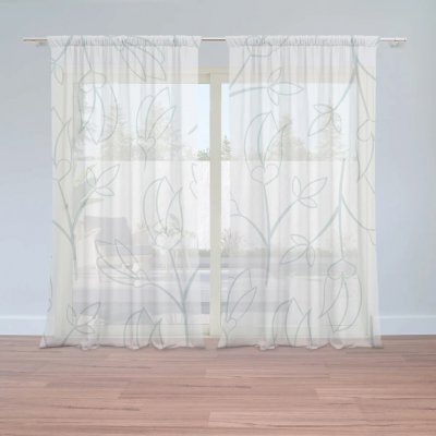 Sablio Záclony Poupátka: 2ks 150x250cm – Hledejceny.cz