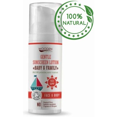 WoodenSpoon Baby & Family opalovací tělové mléko SPF50 50 ml – Zboží Dáma