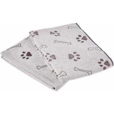 ZooRoyal ručník pro domácí zvířata z mikrovlákna 40×80 cm šedá – Zboží Mobilmania