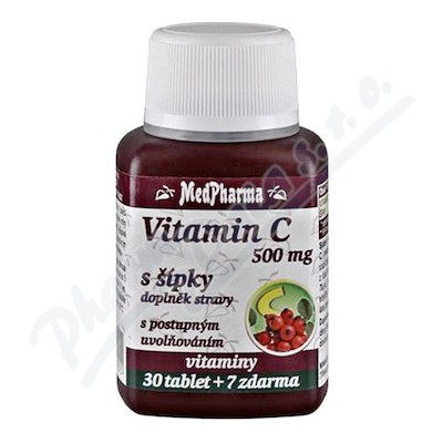 MedPharma Vitamín C 500mg s šípky tbl.37 prod.úč.