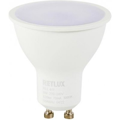 Retlux žárovka LED GU10 9W bílá teplá
