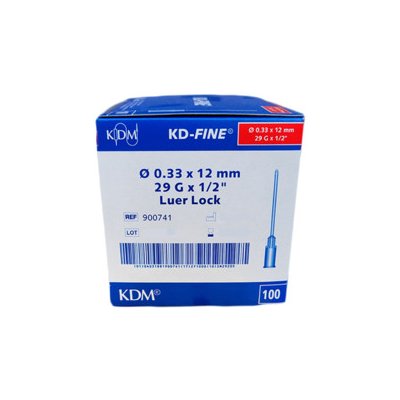 KD Medical Injekční jehla KD-Fine 0,33 x 12 mm 29 G x 1/2 červená 100 ks – Zboží Mobilmania