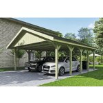 SKAN HOLZ Přístřešek na auto Wallgau dvojitý 620 x 750 cm impregnovaný – Hledejceny.cz