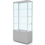Expoint Výstavní vitrína na zboží se skříňkou 100 x 40 x 180 cm – Zboží Dáma
