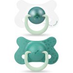 Suavinex šidítko den & noc fyziologické silikon medvěd zelená 2 ks – Zboží Dáma