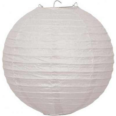 Lampión závěsný papírový pr. 25 cm - bílý – Zboží Dáma