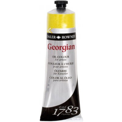 Olejová barva Daler-Rowney GEORGIAN 75 ml 651 Lemon yellow – Hledejceny.cz