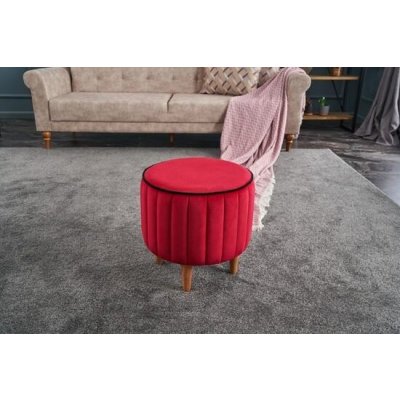 Atelier del Sofa Pouffe Lindy Puf - Red – Zboží Mobilmania