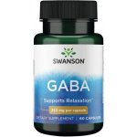 Swanson GABA Kyselina Gama Aminomáselná 250 mg 60 kapslí – Hledejceny.cz