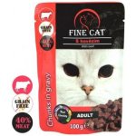 Fine Cat Grain-Free Adult hovězí v omáčce 100 g – Sleviste.cz