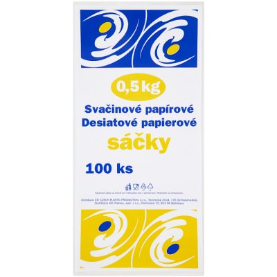 Svačinové papírové sáčky 0,5 kg 100 ks – Zboží Mobilmania