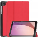 Protemio LEATHER Zaklápěcí obal pro Lenovo Tab M8 4. generace 4th gen 56027 červený – Zboží Mobilmania