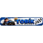 Bezvadary.cz | Dětská SPZ se jménem pro kluka s motivem offroad auta 20x4,2 cm / PVC plast 3mm / bez přísavek dz9 – Hledejceny.cz