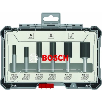 BOSCH Sada fréz, 6 ks, drážkovací frézy s 8mm vřetenem (2.607.017.466) – Hledejceny.cz