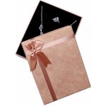 Nefertitis Papírová dárková krabička s mašlí na sady šperků 12,5 x 16 cm NF27060 – Hledejceny.cz