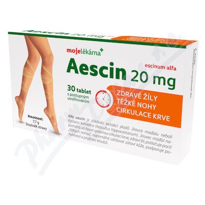 Moje lékárna Aescin 20 mg 30 tablet – Hledejceny.cz