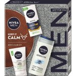Nivea Men Face Sensitive Pleťový krém Sensitive OF15 75 ml + Čisticí gel sensitive 100 ml + sprchový gel Sensitive 250 ml dárkové balení – Hledejceny.cz