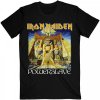 Pánské tričko s potiskem Metal ROCK OFF Iron Maiden Powerslave World Slavery Tour BL černá