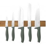 Berlinger Haus Sada nožů s magnetickým držákem z akátového dřeva 6 ks Matte Green Collection – Zboží Mobilmania