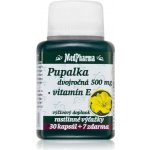 MedPharma Pupalka dvouletá 500 mg + Vitamín E 37 tablet – Hledejceny.cz