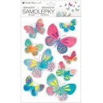 Anděl Samolepky na zeď 42 x 25 cm barevní motýlci 15116 – Zboží Dáma