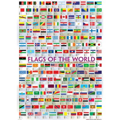 EuroGraphics Vlajky světa 1000 dílků – Zboží Mobilmania