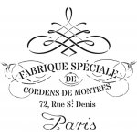 Cadence Šablona 25x25 cm Arabeskový nápis Paris – Sleviste.cz