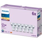 Philips Sada 6x LED žárovka GU10 PAR16 4.6W = 50W 355lm Teplá bílá 2700K 36° PHSECW0035 – Zboží Dáma