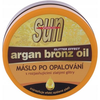 Vivaco Sun Vital rozjasňující máslo s BIO arganovým olejem a zlatými glitry 200 ml – Hledejceny.cz