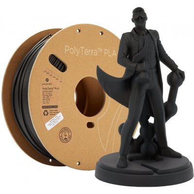 Polymaker PolyTerra PLA Charcoal Black 2,85 mm 1 kg – Zboží Živě