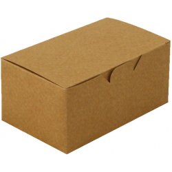 EcoRevolution Obaly Papírový box krabička EKO na nugety 150x91x70 mm kraft