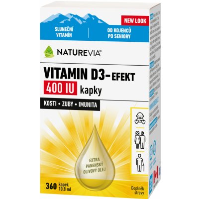 Swiss NatureVia Vitamin D3-Efekt 400 IU kap. 10,8 ml