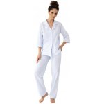 Sensis dámské rozepínací pyžamo Paloma bílá-modrá – Hledejceny.cz